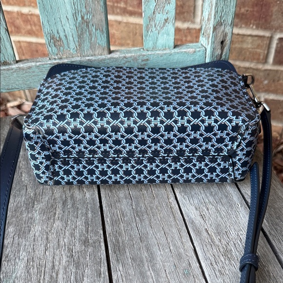 Kate Spade NY Link Camera Bag Blue Multi Saffiano PVC w/Matching Card Holder - Picture 16 of 16